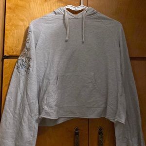 Floral Cropped Hoodie